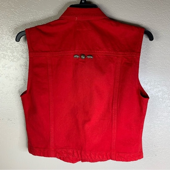 Arkansas Razorback Custom Made Hand Crafted Vest w/ Pewter Hogs Accents Size Med - Picture 14 of 14